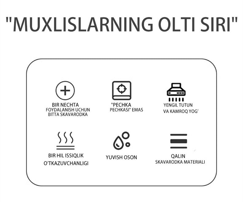 5-in-1 krep sehrli idish, butun oila uchun nonushta qilish uchun bitta idish, 30 dan ortiq ijodiy lazzatlarni oching