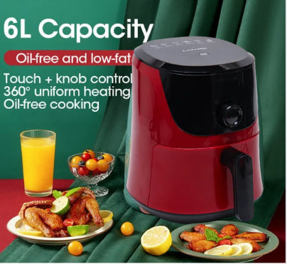 Elektr havo fritöz, yog'siz, 4L, Culicef tomonidan 1400W