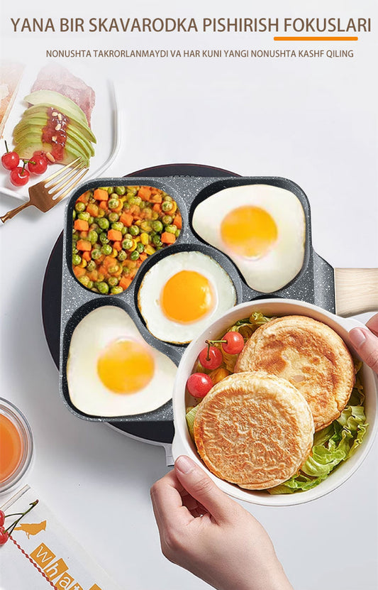 5-in-1 krep sehrli idish, butun oila uchun nonushta qilish uchun bitta idish, 30 dan ortiq ijodiy lazzatlarni oching