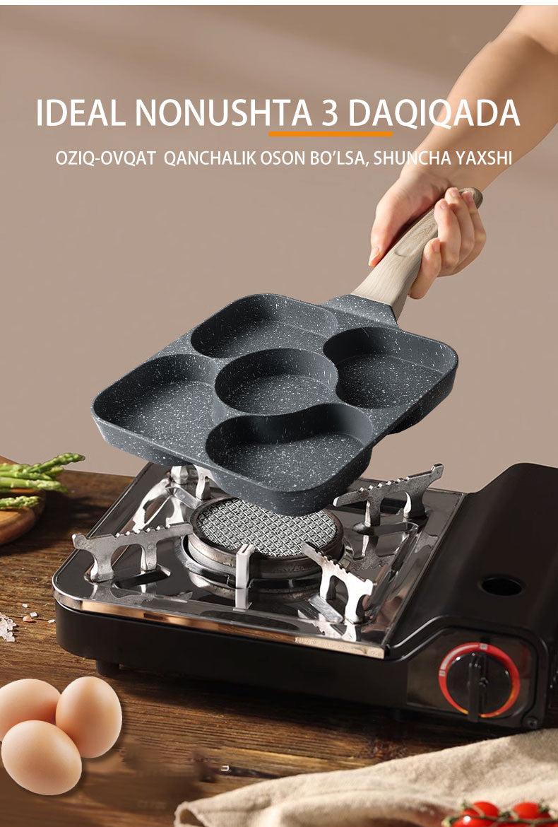5-in-1 krep sehrli idish, butun oila uchun nonushta qilish uchun bitta idish, 30 dan ortiq ijodiy lazzatlarni oching