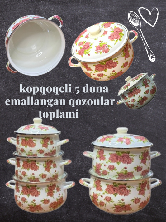Qozonlar to'plami oshxona uchun, 5 dona CULICHEF dan